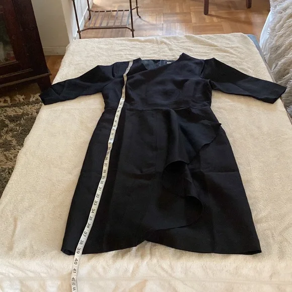 Stella McCartney beautiful black wool silk blend classic dress from Saks NY - Picture 7 of 12